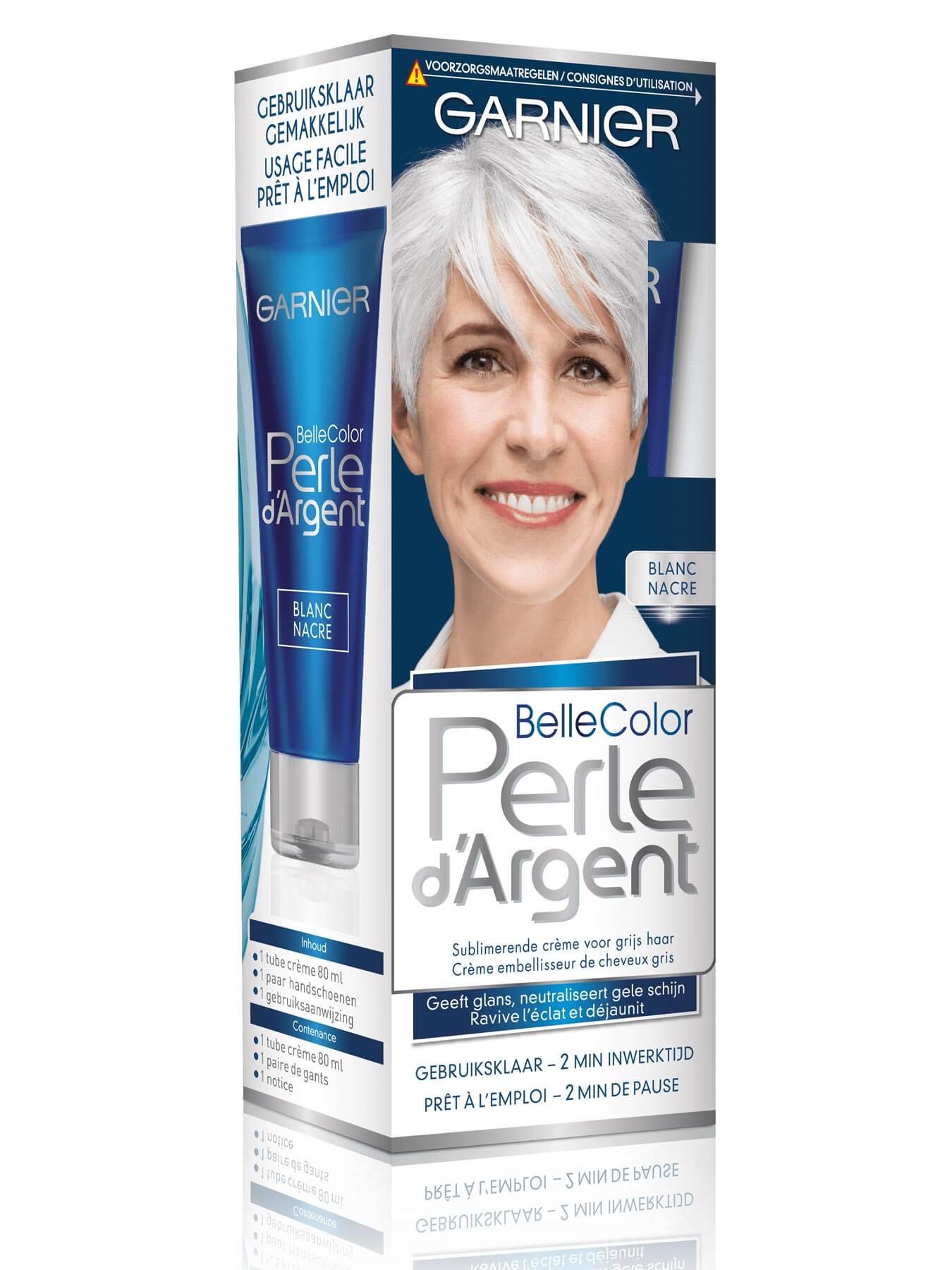 Belle color perle dargent blanc
